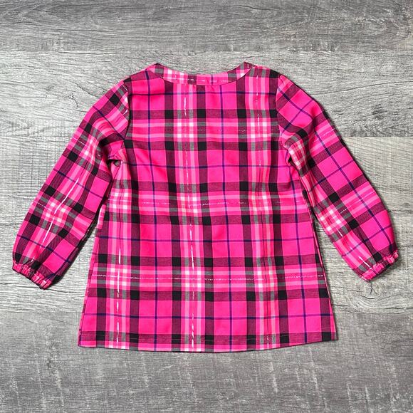 Carters Bundle Tunic Tops Girls 4T Plaid Pink & Navy Floral Dresses Long Shirts - Picture 4 of 10